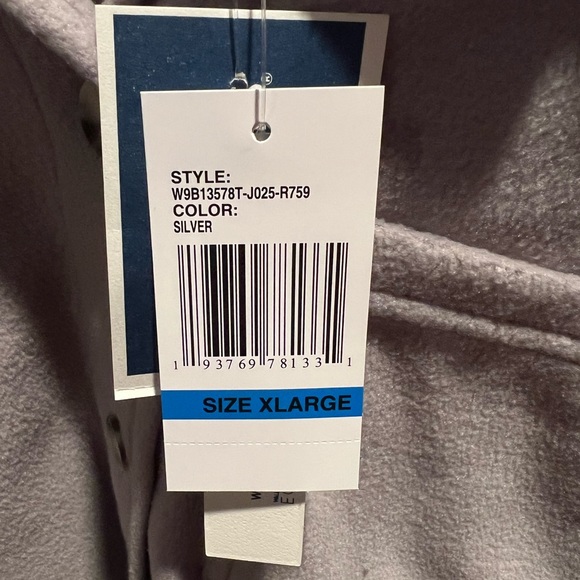 Grey Plush Button Down - Picture 2 of 3